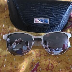 Oscar de la Renta Silver Sunglasses